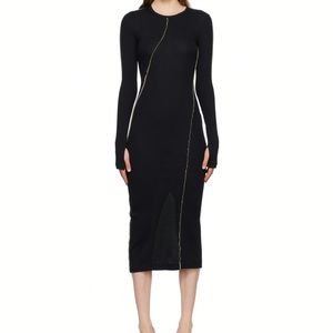 Helmut Lang Twisted Midi Dress size M